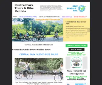 Centralparknyctours.com(Central Park Tours & Bike Rentals Central Park Tours by Bikes Pedicab Rickshaw Tours of Central Park) Screenshot