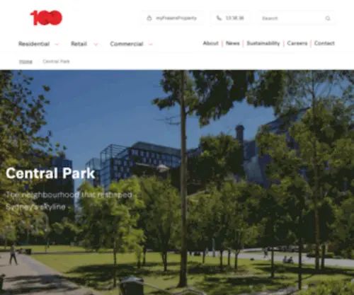 Centralparksydney.com(Central Park Sydney) Screenshot
