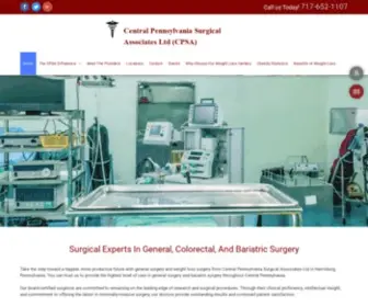 Centralpasurgicalassoc.com(Central Pa Surgical Associates Limited) Screenshot