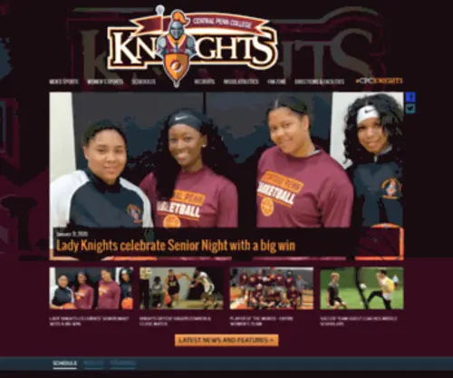 Centralpennknights.com(Central Penn College Athletics) Screenshot