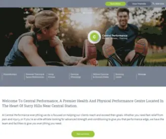 Centralperformance.com.au(Surry Hills Physio) Screenshot