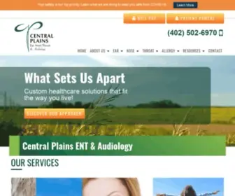 Centralplainsent.com(Central Plains Ear) Screenshot