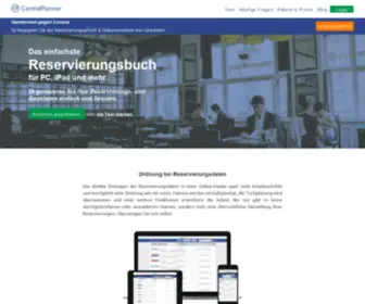 Centralplanner.de(Online Reservierungsbuch für die Gastronomie) Screenshot