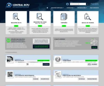 CentralrcPJ.com.br(Central RCPJ do Estado do RJ) Screenshot
