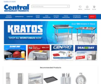 Centralrestaurant.com(Central Restaurant Products) Screenshot