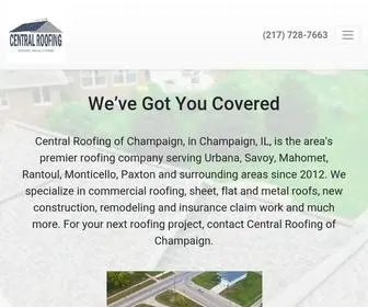 Centralroofingofchampaign.com(Central Roofing of Champaign) Screenshot