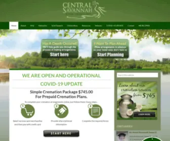 Centralsavannahrivercrematory.com(Central Savannah River Crematory) Screenshot