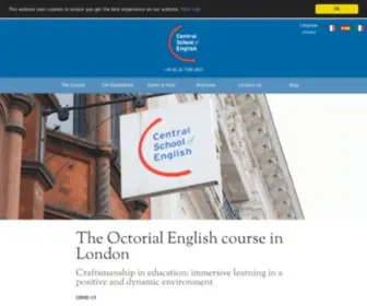 Centralschool.co.uk(English courses in London. Craftsmanship in education) Screenshot