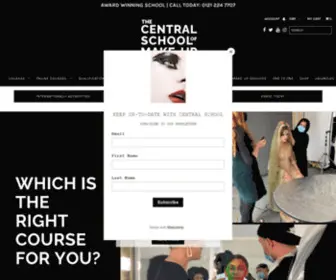 Centralschoolofmakeup.co.uk(The Central School of Make Up) Screenshot