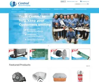 Centralspasupply.com(Central Spa and Pool Supply) Screenshot