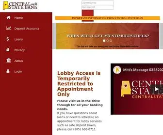 Centralstatebank.com(Central State Bank) Screenshot