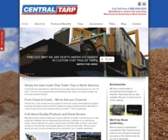 Centraltarp.com(Wood Chip Trailers Roll Tarps & Truck Tarps) Screenshot