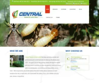 Centraltermite.net(Central Termite and Pest in Arkansas) Screenshot