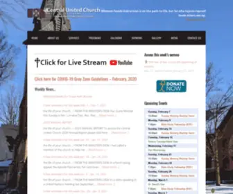 Centralunitedchurch.com(Central United Church) Screenshot