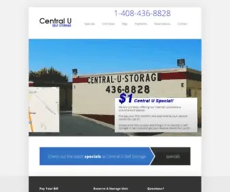 Centralustorage.com(Central U Storage San Jose) Screenshot