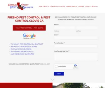 Centralvalleypestservices.com(Central Valley Pest Services) Screenshot