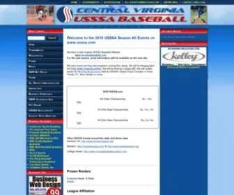 Centralvausssabaseball.com(Central Virginia USSSA Baseball Travel Teams) Screenshot