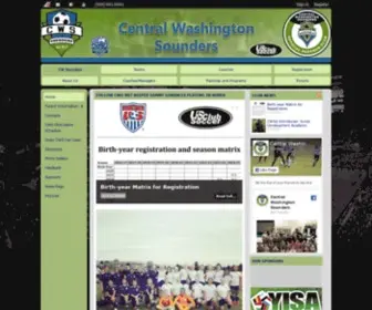 Centralwashingtonsocceracademy.com(The mission of Central Washington Soccer Academy) Screenshot
