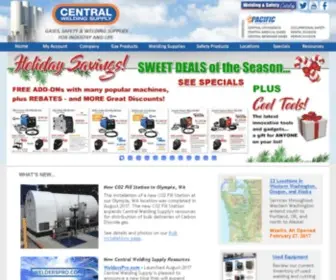 Centralwelding.com(Central Welding Supply) Screenshot