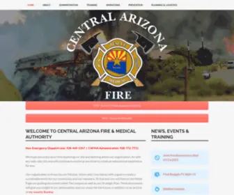 Centralyavapaifire.org(Central Arizona Fire and Medical Authority) Screenshot