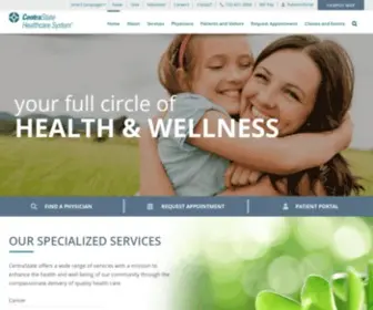 Centrastate.com(Top Hospital in NJ) Screenshot