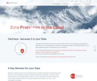 Centraya.com(Data Protection in the Cloud) Screenshot