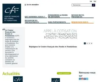 Centre-Francais-Fondations.org(Accueil du Centre Français des Fonds et Fondations) Screenshot