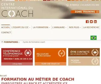 Centre-International-Coach.fr(Formation coaching) Screenshot