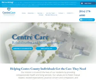 Centrecare.org(Centre Crest Care) Screenshot