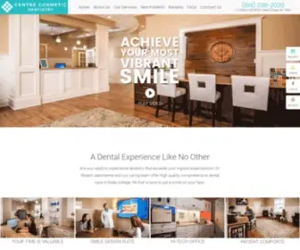 Centrecosmetic.com(Cosmetic Dentist State College) Screenshot