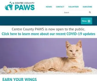 Centrecountypaws.org(Centre County PAWS) Screenshot