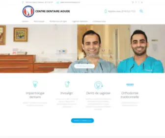 Centredentaireaoude.com(Nos dentistes et leur équipe mettent votre bien) Screenshot