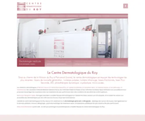 Centredermatologiqueduroy.be(Votre centre dermatologique est équipé des dernières technologies) Screenshot