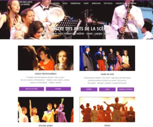 Centredesarts.net(école théâtre Paris) Screenshot