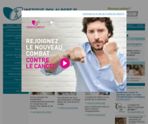 Centreducancer.be(Centre du Cancer) Screenshot