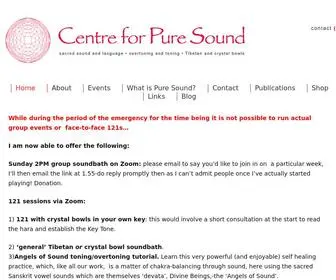 Centreforpuresound.org(Telephone) Screenshot