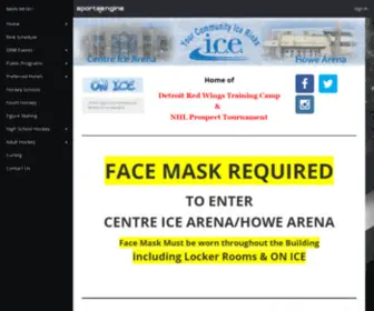 Centreice.org(Centre Ice Arena) Screenshot