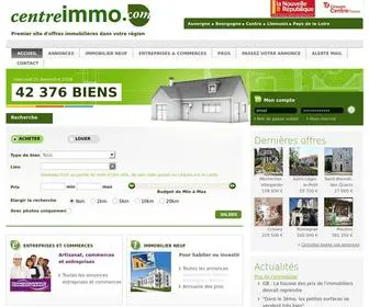 Centreimmo.com(Annonces immobilier Auvergne) Screenshot