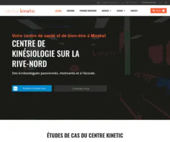 Centrekinetic.ca(Centre de kinésiologie) Screenshot