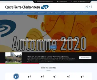 Centrepierrecharbonneau.com(Centre Pierre) Screenshot