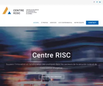 Centrerisc.com(Le Centre de recherche et d’innovation en sécurité civile (Centre RISC)) Screenshot