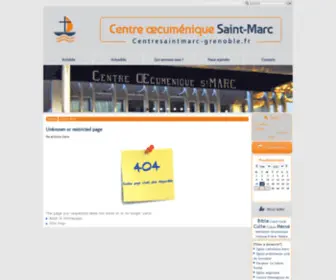 Centresaintmarc-Grenoble.fr(Centre oecuménique Saint) Screenshot