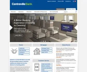 Centrevillebank.com(Centreville Bank) Screenshot