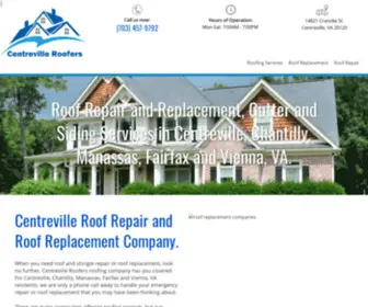 Centrevilleroofers.com(Roof Repair Centreville) Screenshot