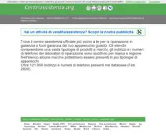 Centriassistenza.org(Trova il centro assistenza di qualsiasi marca per la riparazione in garanzia o fuori garanzia) Screenshot