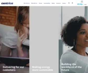 Centrica.co.uk(Centrica plc) Screenshot