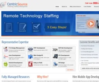 Centricsource.com(IT Staffing Services) Screenshot