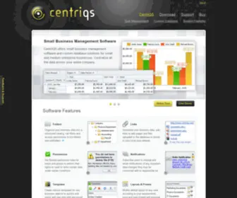 Centriqs.com(A single business management software) Screenshot