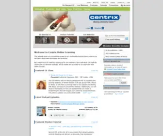 CentrixDentallearning.com(Centrix Learning) Screenshot