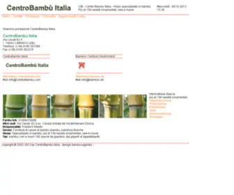 Centro-Bambu.com(Centro Bambu Italia) Screenshot